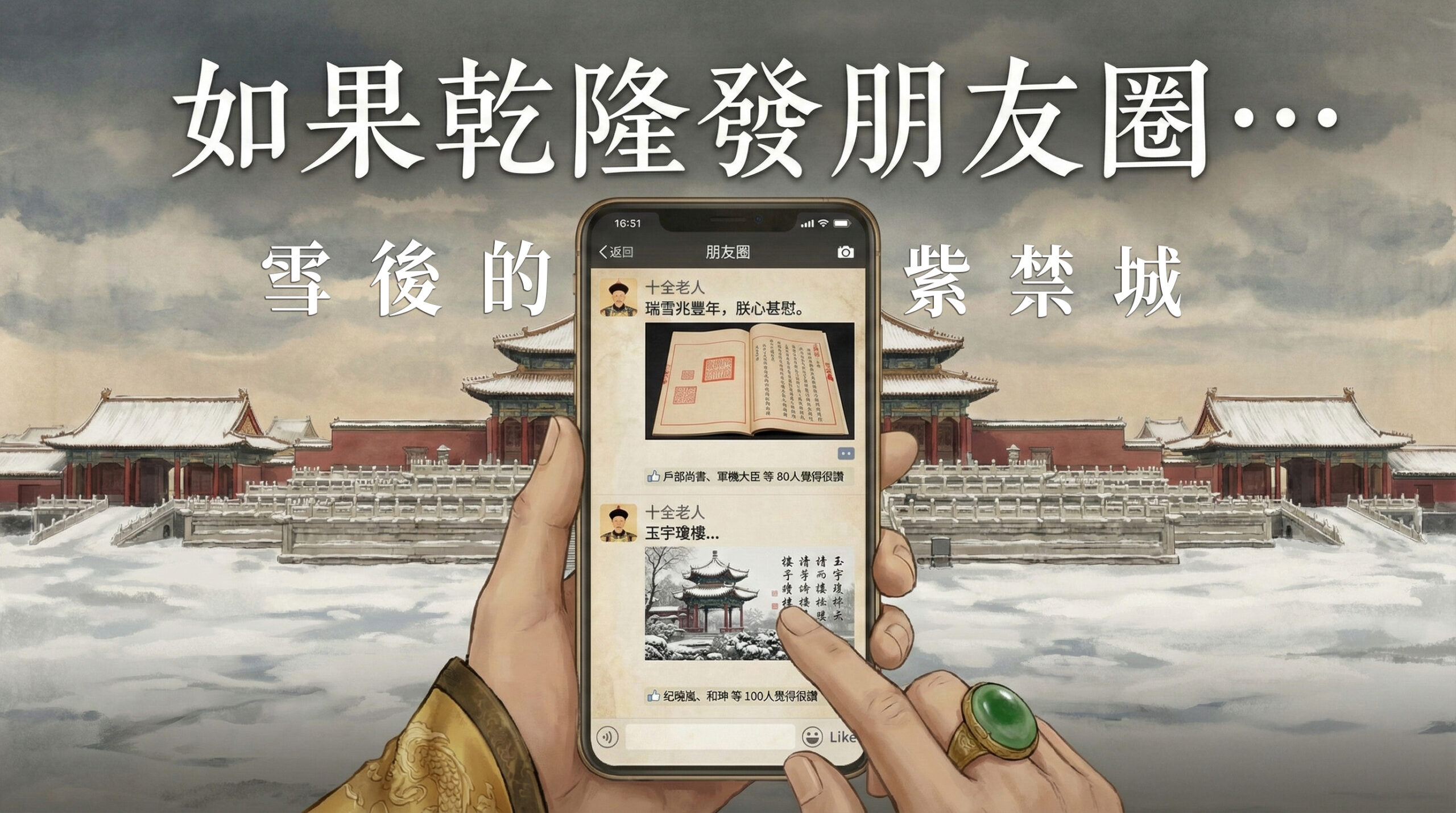 如果乾隆發朋友圈